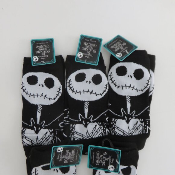 5 pair Nightmare before Christmas no show socks size 4 - 10 - Picture 2 of 5